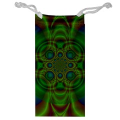 Abstract Background Design Green Jewelry Bag