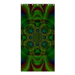 Abstract Background Design Green Shower Curtain 36  X 72  (stall)  by Sudhe