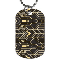 Abstract Art Deco Seamless Pattern Vector Dog Tag (one Side)