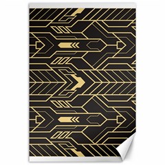 Abstract Art Deco Seamless Pattern Vector Canvas 24  X 36 