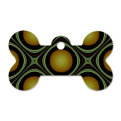 Abstract Background Design Dog Tag Bone (two Sides)