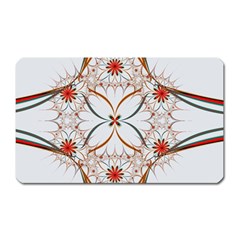 Artwork Fractal Allegory Art Floral Magnet (rectangular)