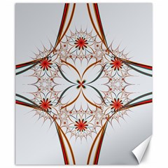 Artwork Fractal Allegory Art Floral Canvas 20  X 24 