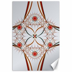 Artwork Fractal Allegory Art Floral Canvas 20  X 30  by Sudhe