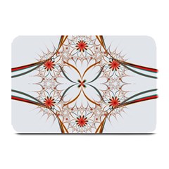 Artwork Fractal Allegory Art Floral Plate Mats