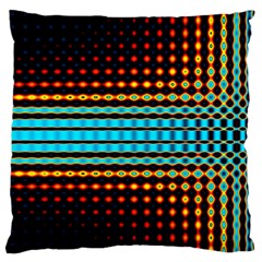 Signal Background Pattern Light Large Flano Cushion Case (one Side) by Sudhe