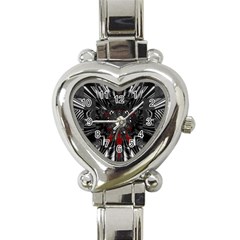 Abstract Artwork Art Fractal Heart Italian Charm Watch