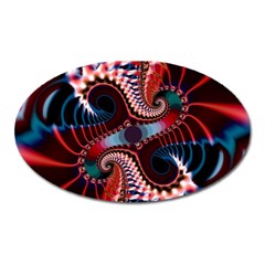 Abstract Fractal Artwork Colorful Art Oval Magnet