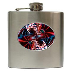 Abstract Fractal Artwork Colorful Art Hip Flask (6 Oz)