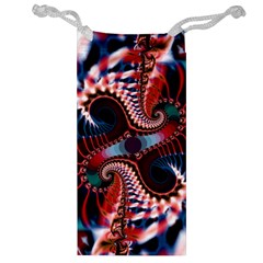 Abstract Fractal Artwork Colorful Art Jewelry Bag