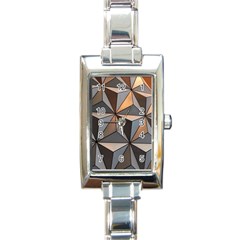 3d Abstract  Pattern Rectangle Italian Charm Watch