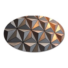 3d Abstract  Pattern Oval Magnet