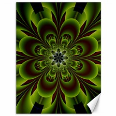 Abstract Flower Artwork Art Floral Green Canvas 36  X 48 