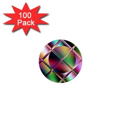 Fractal Artwork Abstract Background 1  Mini Magnets (100 Pack) 