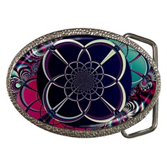 Fractal Artwork Abstract Background Art Pattern Belt Buckles