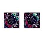 Fractal Artwork Abstract Background Art Pattern Cufflinks (Square) Front(Pair)