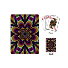 Abstract Flower Artwork Art Playing Cards Single Design (mini)