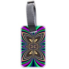 Abstract Artwork Fractal Background Art Luggage Tag (two Sides)