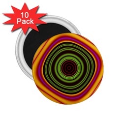 Digital Art Background Yellow Red 2 25  Magnets (10 Pack) 