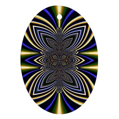 Abstract Artwork Fractal Background Ornament (oval)