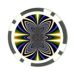 Abstract Artwork Fractal Background Poker Chip Card Guard