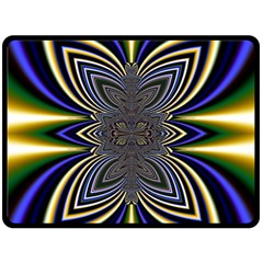 Abstract Artwork Fractal Background Double Sided Fleece Blanket (large)  by Sudhe
