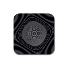 Digital Art Background Black White Rubber Square Coaster (4 Pack) 