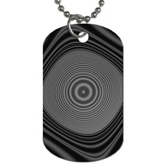 Digital Art Background Black White Dog Tag (one Side)