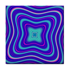 Abstract Artwork Fractal Background Blue Tile Coasters