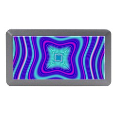 Abstract Artwork Fractal Background Blue Memory Card Reader (mini) by Sudhe