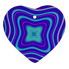 Abstract Artwork Fractal Background Blue Ornament (heart)