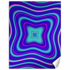 Abstract Artwork Fractal Background Blue Canvas 12  X 16 