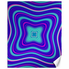 Abstract Artwork Fractal Background Blue Canvas 11  X 14 