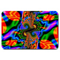 Abstract Fractal Artwork Colorful Large Doormat 