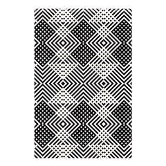 Monochrome Geometric Herringbone Seamless Pattern Vector Shower Curtain 48  X 72  (small)  by Sudhe