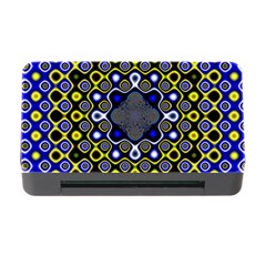 Digital Art Background Yellow Blue Memory Card Reader With Cf by Sudhe