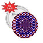 Digital Art Background Red Blue 2.25  Buttons (10 pack)  Front