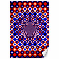 Digital Art Background Red Blue Canvas 20  X 30 