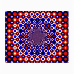 Digital Art Background Red Blue Small Glasses Cloth (2 Sides) by Sudhe