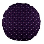 Background Texture Design Geometric 3d Large 18  Premium Flano Round Cushions Back