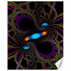 Fractal Artwork Abstract Background Canvas 16  X 20 