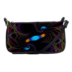 Fractal Artwork Abstract Background Shoulder Clutch Bag by Sudhe