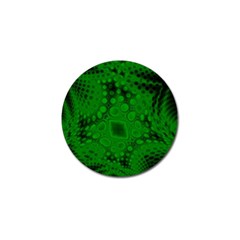 Background Texture Design Geometric Green Black Golf Ball Marker (4 Pack)