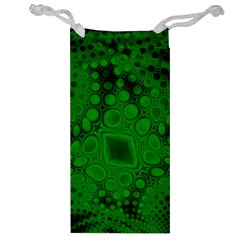 Background Texture Design Geometric Green Black Jewelry Bag