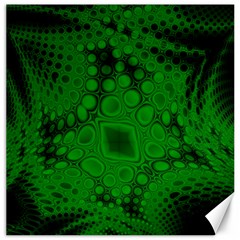 Background Texture Design Geometric Green Black Canvas 12  X 12 