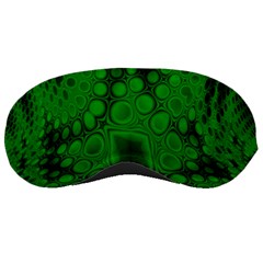 Background Texture Design Geometric Green Black Sleeping Mask by Sudhe