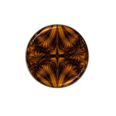 Background Pattern Yellow Gold Black Hat Clip Ball Marker (4 Pack)