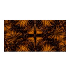 Background Pattern Yellow Gold Black Satin Wrap by Sudhe