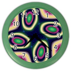 Abstract Artwork Fractal Background Art Pattern Color Wall Clock