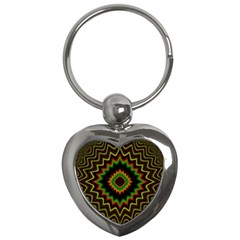 Fractal Artwork Idea Allegory Abstract Key Chain (heart)